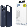 3MK Silicone Case voor Apple iPhone 16 Pro, marineblauw