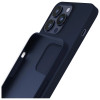3MK Silicone Case voor Apple iPhone 16 Pro, marineblauw