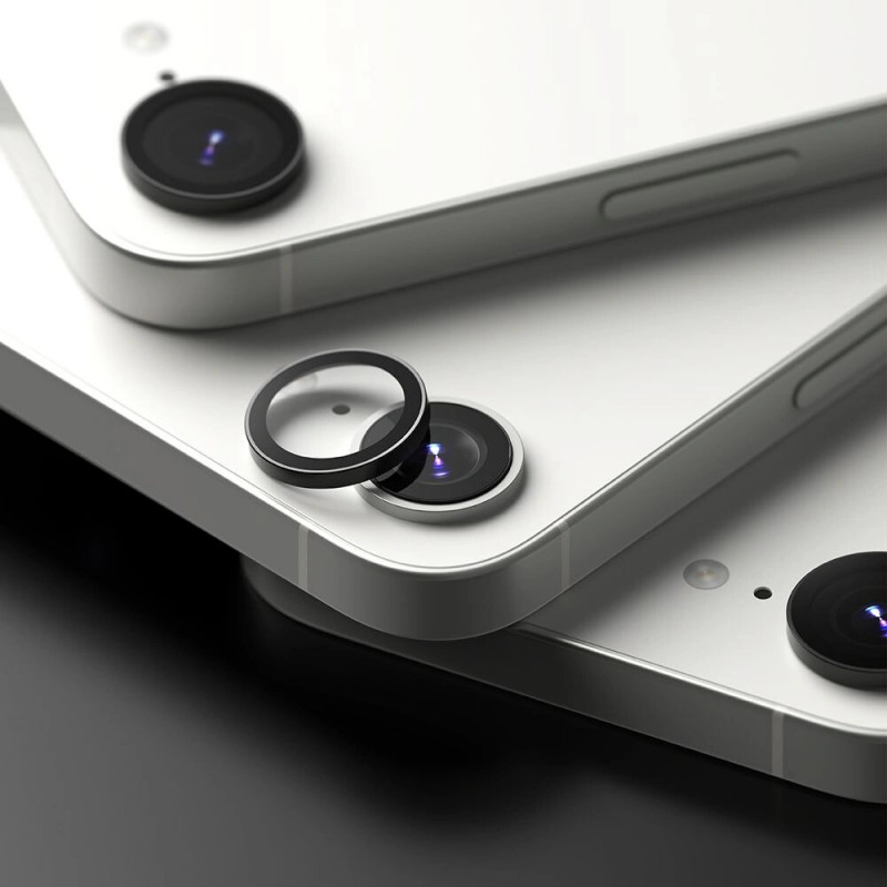 Ringke Camera Frame Protector voor Apple iPhone 17e / 16e, zwart (2 stuks)