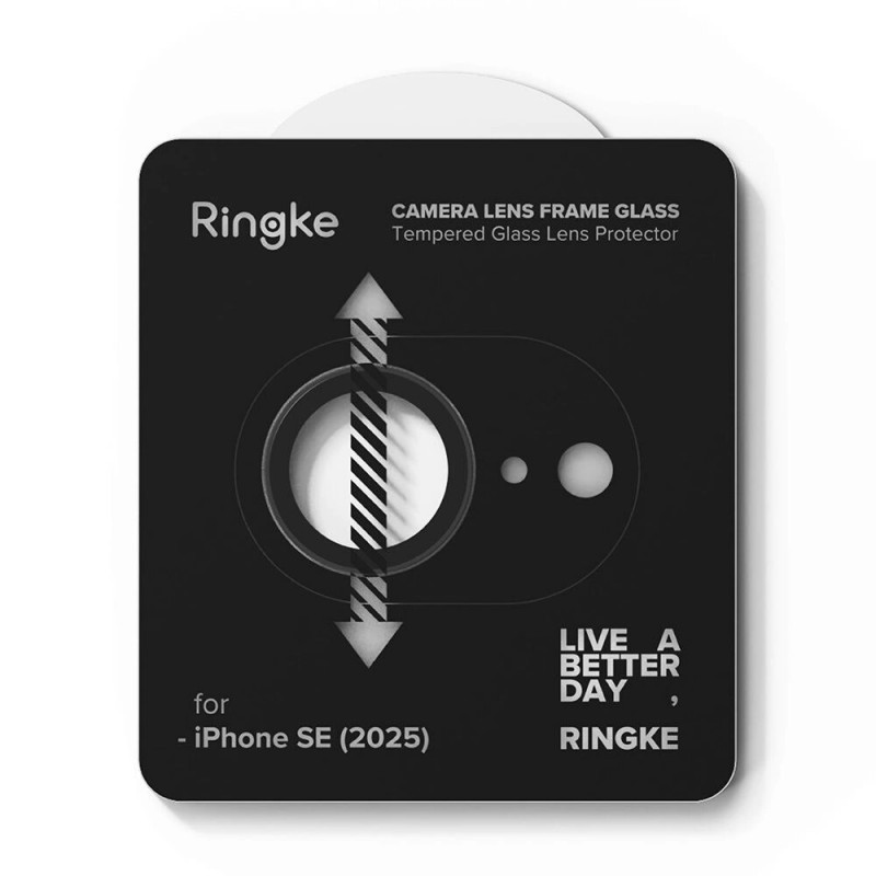 Ringke Camera Frame Protector voor Apple iPhone 17e / 16e, zwart (2 stuks)