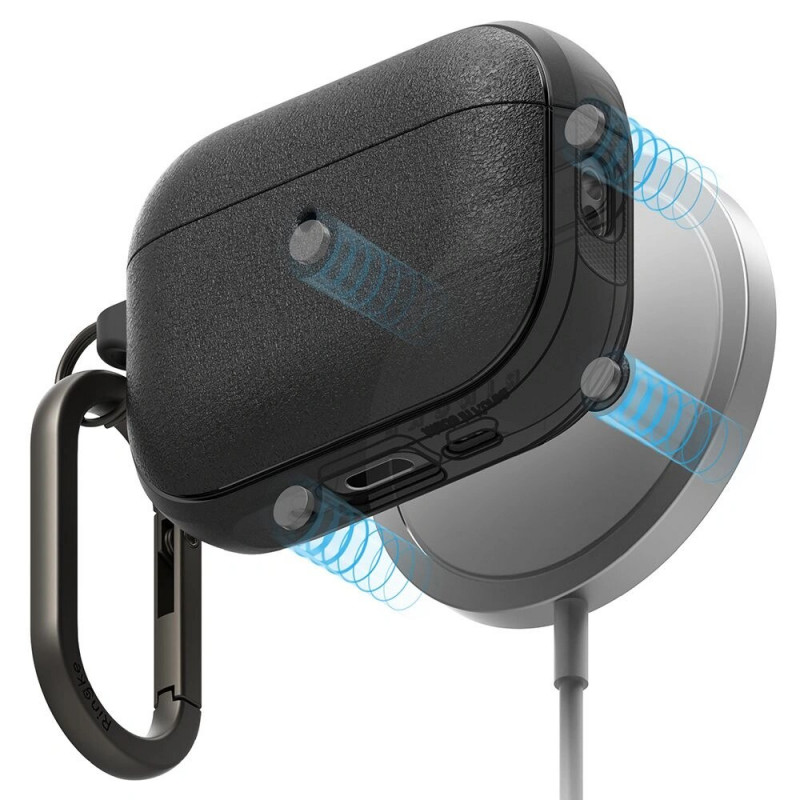 Ringke Onyx Magnetic MagSafe-hoesje voor Apple AirPods Pro 3, zwart