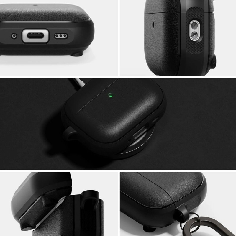 Ringke Onyx Magnetic MagSafe-hoesje voor Apple AirPods Pro 3, zwart
