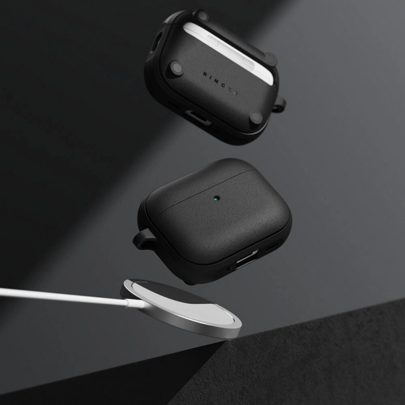 Ringke Onyx Magnetic MagSafe-hoesje voor Apple AirPods Pro 3, zwart