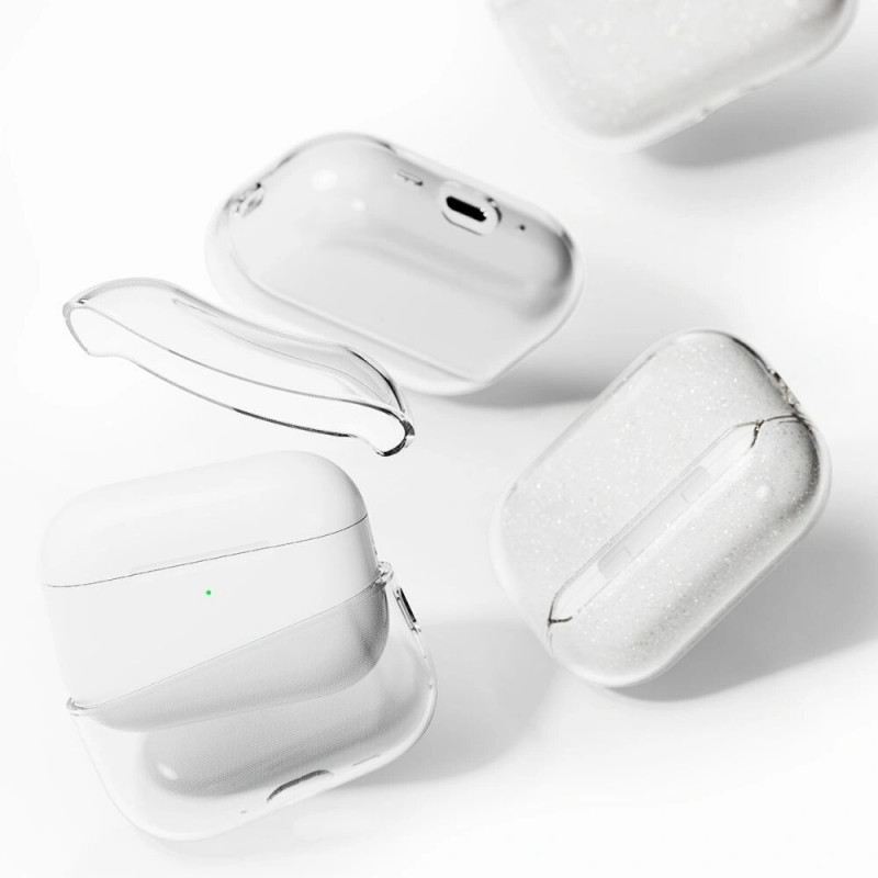 Ringke Air-hoesje voor Apple AirPods Pro 3, transparant met glitter
