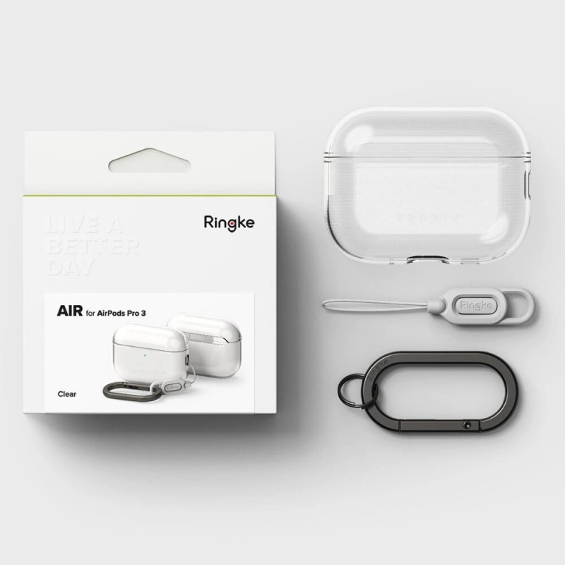 Ringke Air-hoesje voor Apple AirPods Pro 3, transparant