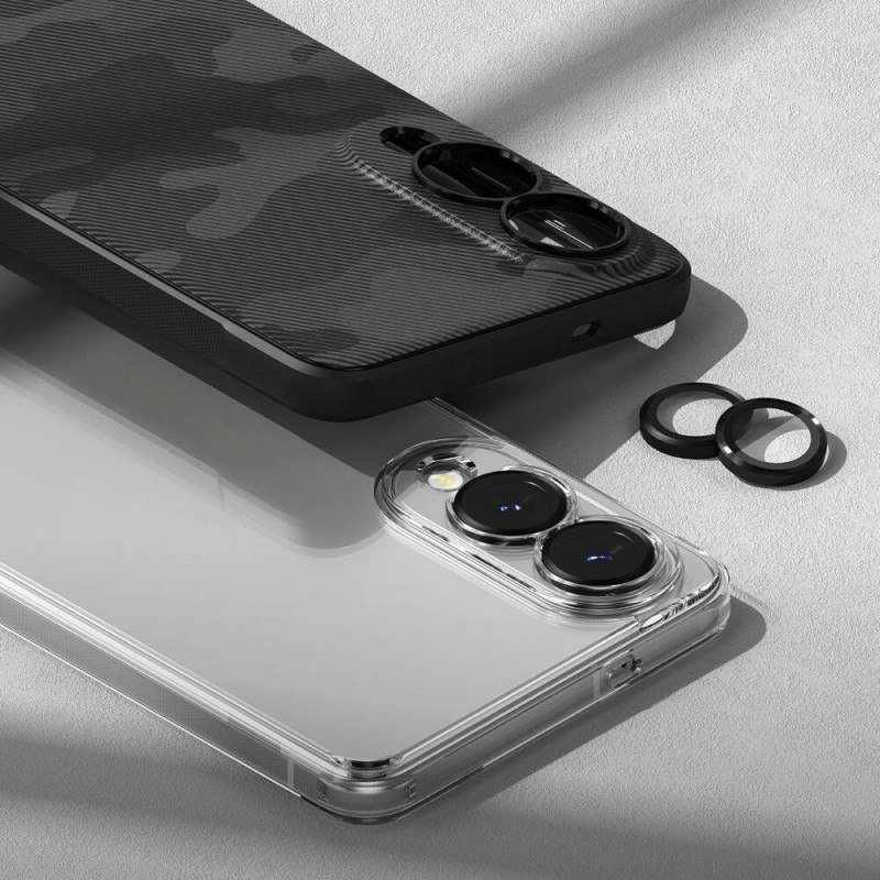 Ringke Cameraframebeschermer voor Samsung Galaxy S25 Edge, zwart