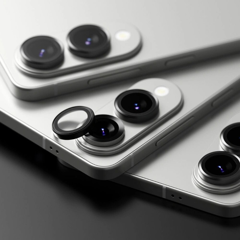 Ringke Cameraframebeschermer voor Samsung Galaxy S25 Edge, zwart
