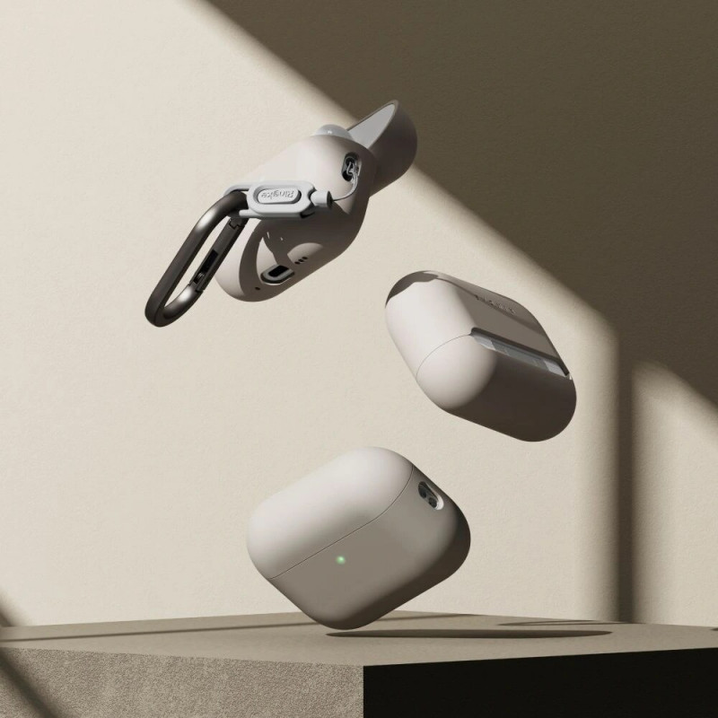 Ringke siliconenhoesje voor Apple AirPods Pro 3, stone (beige)