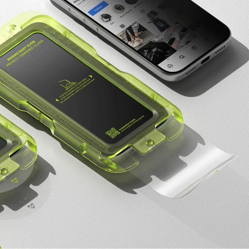 Ringke Easy Slide privacy gehard glas voor Apple iPhone 17 Pro Max (2 stuks)