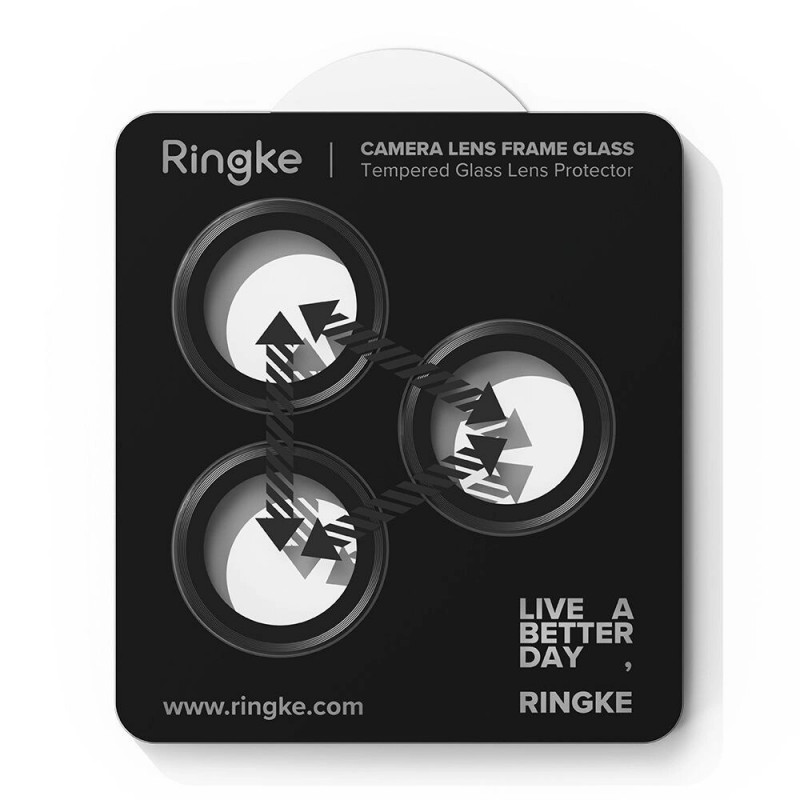 Ringke Cameraframebeschermer voor Apple iPhone 17 Pro / 17 Pro Max, zwart (2 st.)