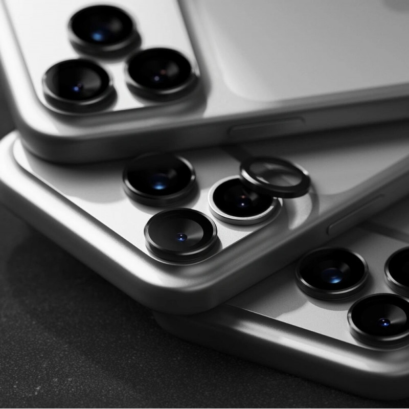 Ringke Cameraframebeschermer voor Apple iPhone 17 Pro / 17 Pro Max, zwart (2 st.)