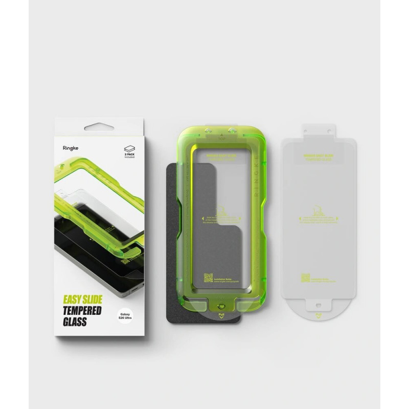 Ringke Easy Slide gehard glas voor Samsung Galaxy S26 Ultra, transparant (2 stuks)