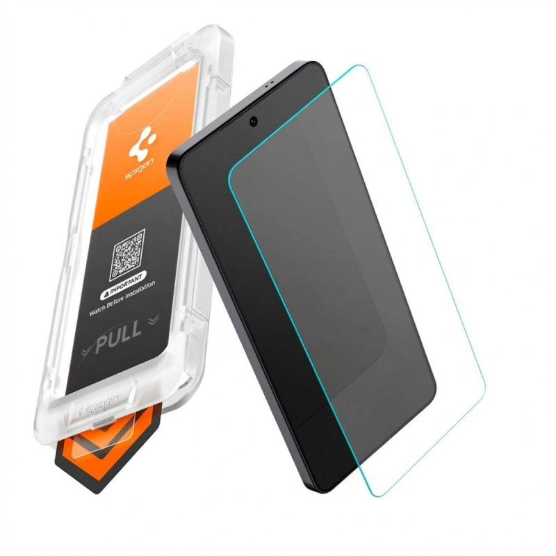 Spigen Glas.tR EZ Fit Pro AC HD AGL11074 schermbeschermer voor Samsung Galaxy S26 Ultra, transparant