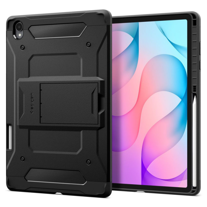 Spigen Tough Armor Pro ACS11827 tabletcase voor Samsung Galaxy Tab S12+ 12.6 (X840 / X846b), zwart
