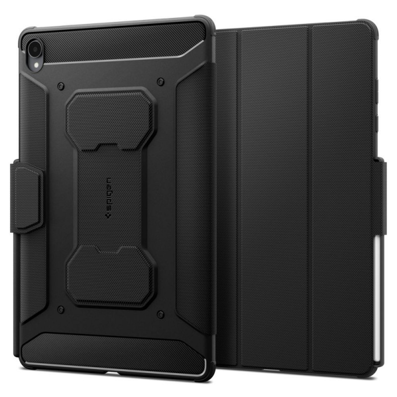 Spigen Rugged Armor ACS11822 tabletcase voor Samsung Galaxy Tab S12+ 12.6 (X840 / X846b), mat zwart