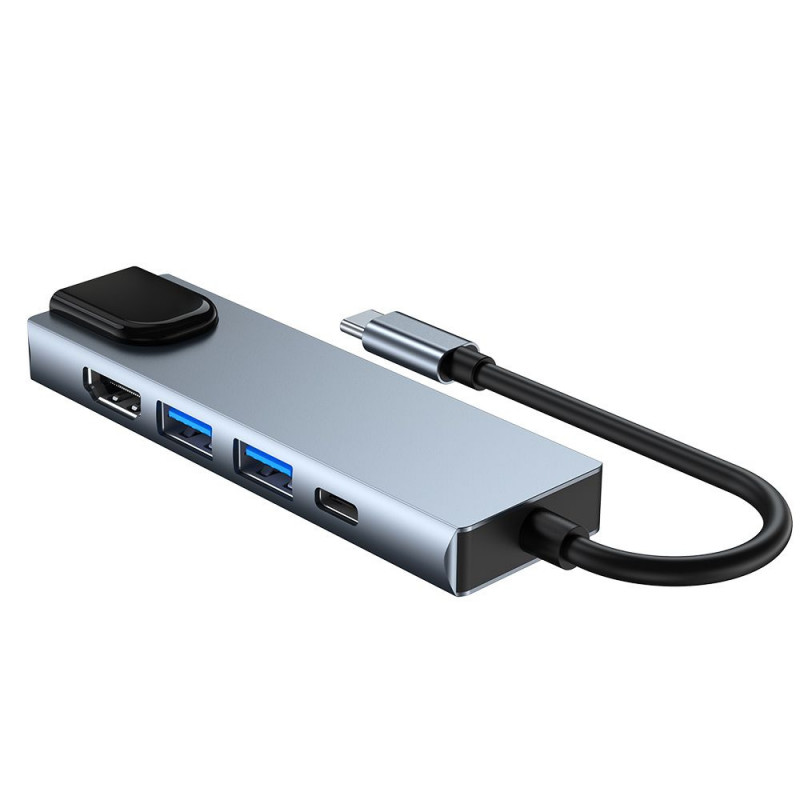 Tech-Protect V3 5in1 USB-C-hub, grijs