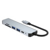 Tech-Protect V4 6-in-1 USB-C-hub, grijs