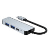 Tech-Protect V2 4-in-1 USB-C-hub, grijs