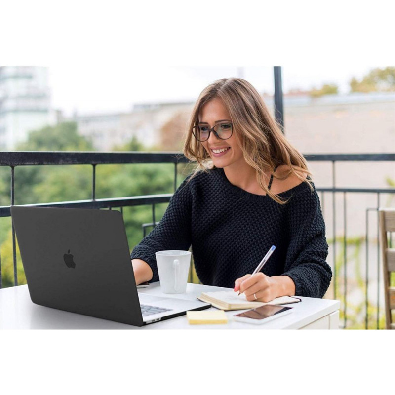 Tech-Protect SmartShell-hoes voor Apple MacBook Air 13 2022-2024, kristalhelder