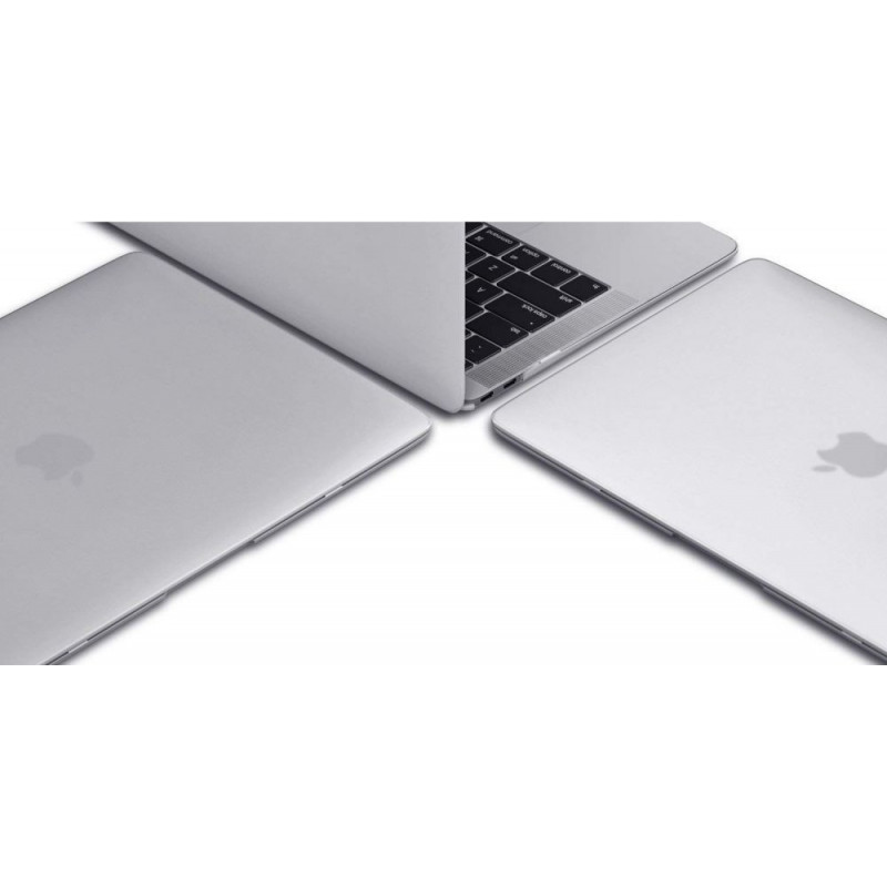 Tech-Protect SmartShell-hoes voor Apple MacBook Air 13 2022-2024, mat zwart