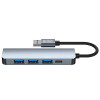 Tech-Protect V0-HUB 5in1 USB-A hub, grijs