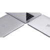 Tech-Protect SmartShell-hoes voor Apple MacBook Air 13 2022-2024, glitter transparant