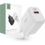 Tech-Protect C20W 2-poorts wandlader, USB-C PD 20W en USB-A QC 3.0, wit