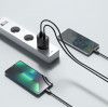 Tech-Protect C30W 2-poorts wandlader, USB-C PD 30W en USB-A QC 3.0, zwart