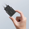 Tech-Protect C30W 2-poorts wandlader, USB-C PD 30W en USB-A QC 3.0, zwart