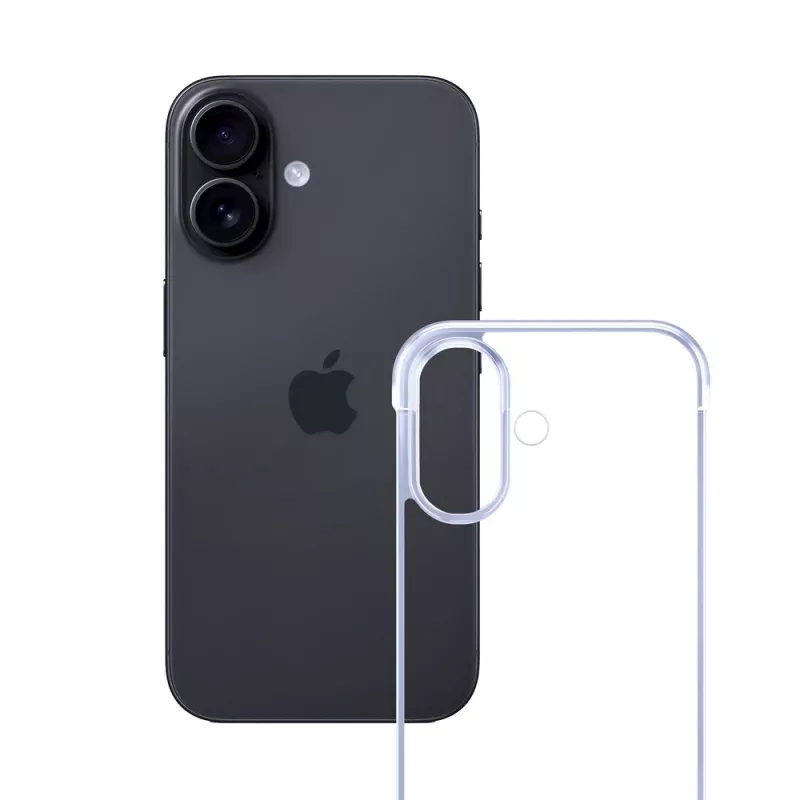 3mk Just20g Clear Case Apple iPhone 16 smartphonehoesje, transparant