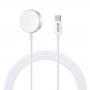 Tech-Protect UltraBoost magnetische lader voor Apple Watch, USB-C, 120 cm, wit