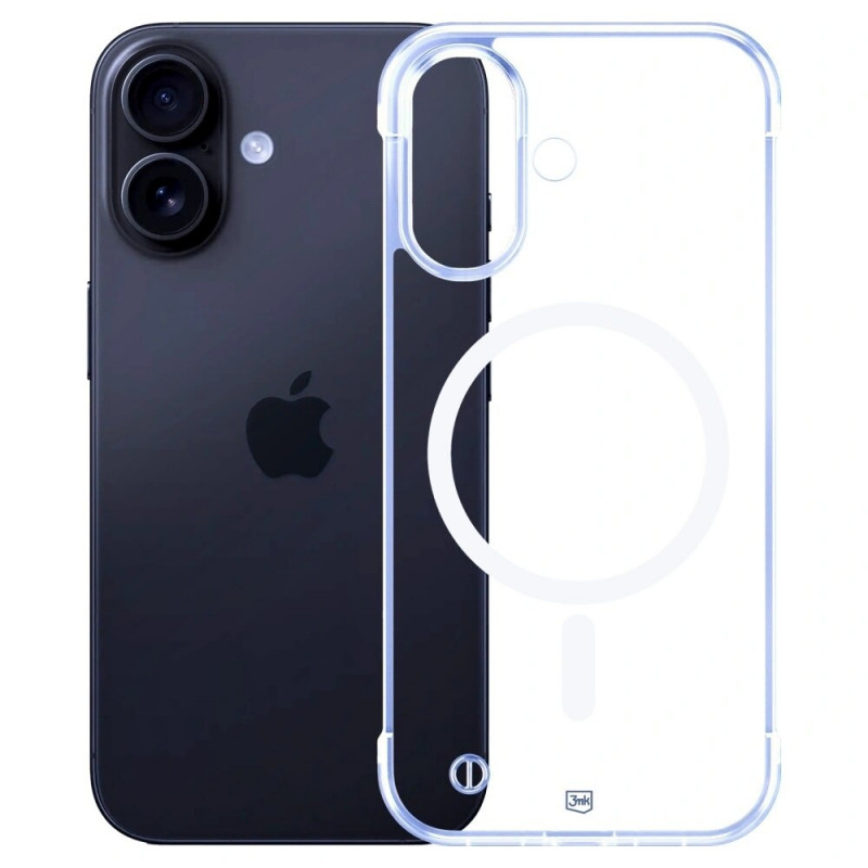 3mk Just20g MagCase Apple iPhone 16 smartphonehoesje, transparant