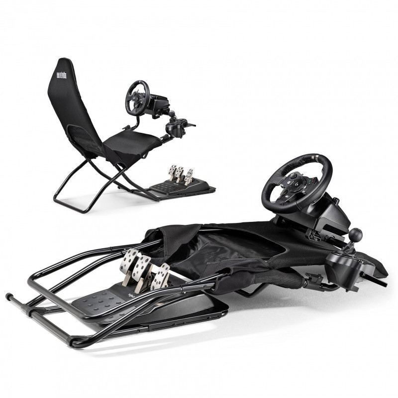 Next Level Racing GTLite Air opvouwbare cockpit, SIMAERO mesh, zwart