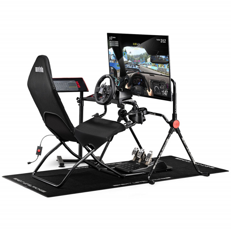 Next Level Racing GTLite Air opvouwbare cockpit, SIMAERO mesh, zwart