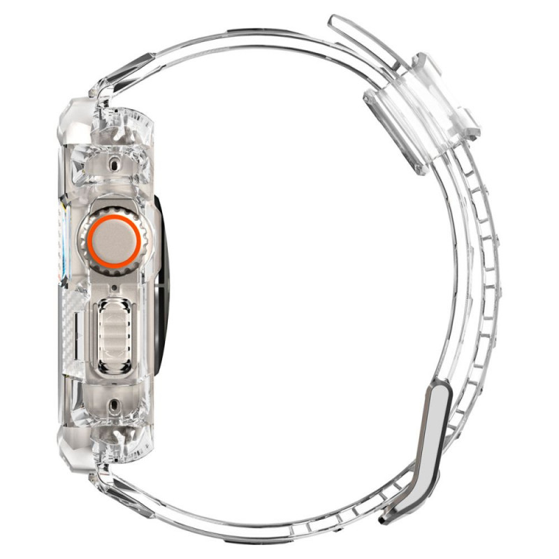 Spigen Rugged Armor Pro bandhoesje voor Apple Watch Ultra 49 mm, kristalhelder