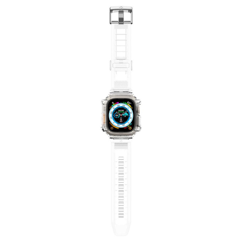 Spigen Rugged Armor Pro bandhoesje voor Apple Watch Ultra 49 mm, kristalhelder