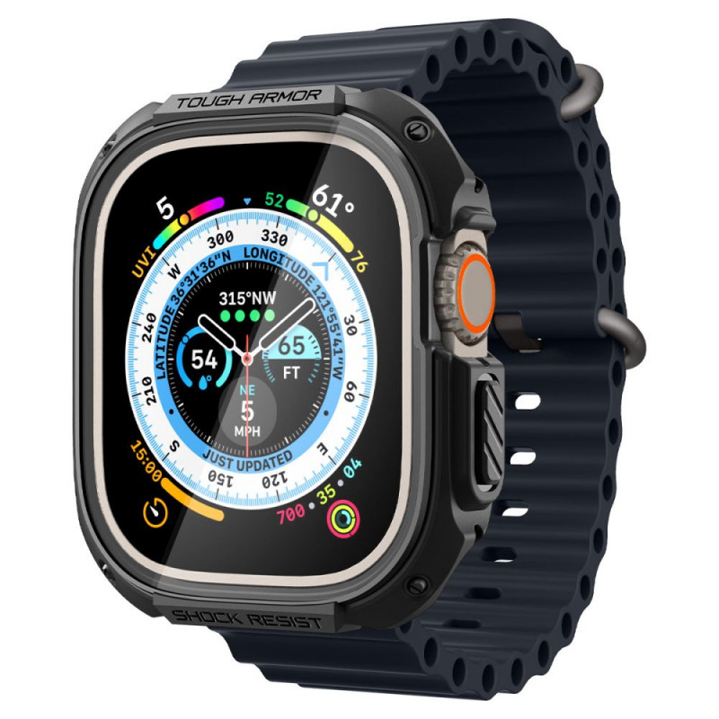 Spigen Tough Armor-hoesje voor Apple Watch Ultra 49 mm, zwart