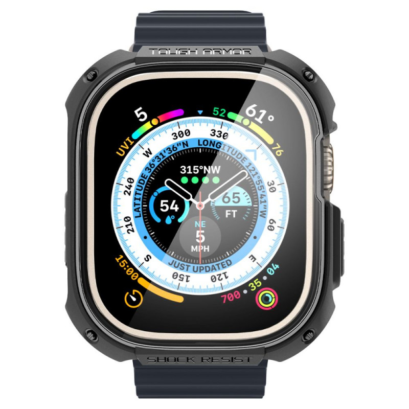 Spigen Tough Armor-hoesje voor Apple Watch Ultra 49 mm, zwart