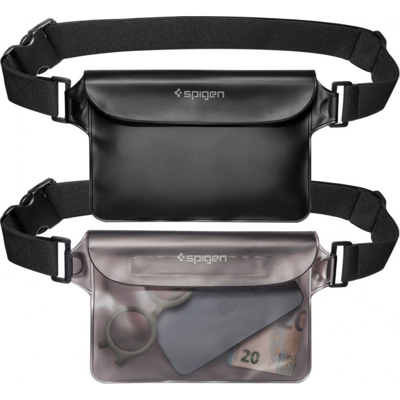 Spigen Aqua Shield A620 universele waterdichte heuptas IPX8, zwart