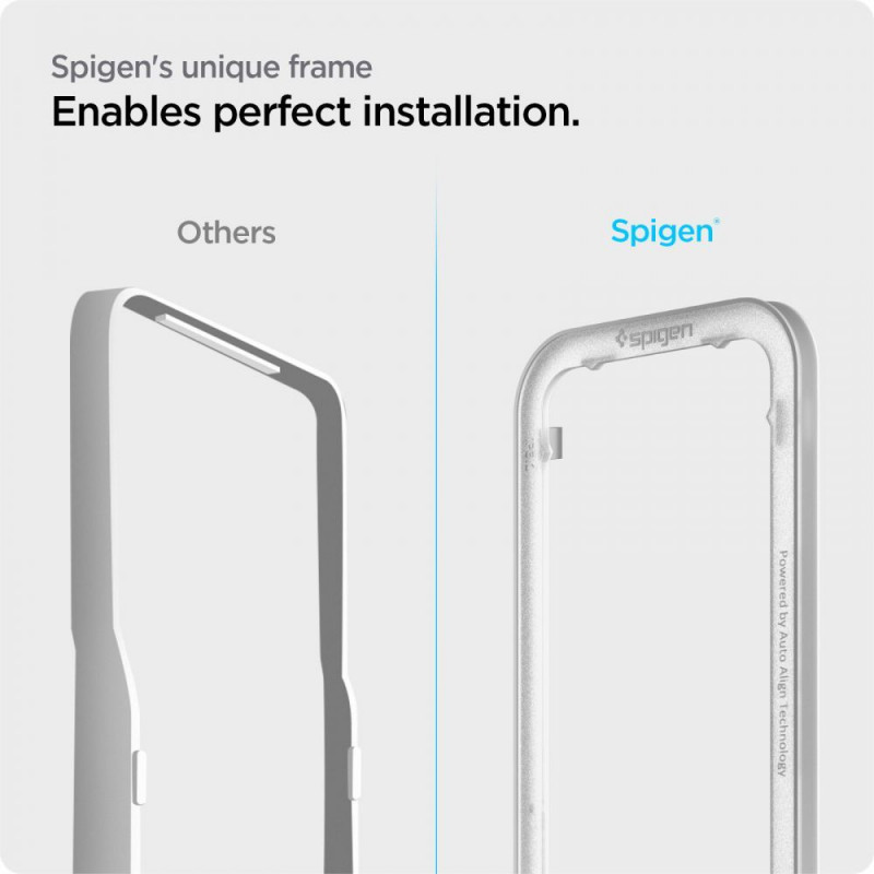 Spigen ALM Glass FC gehard glas voor Apple iPhone 13 / 13 Pro / 14, zwart
