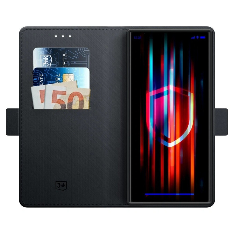 3MK Wallet Case voor Samsung Galaxy S25 Ultra, zwart