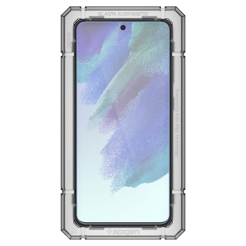 Spigen AlignMaster GLAS.tR gehard glas voor Samsung Galaxy S21 FE (2 stuks)