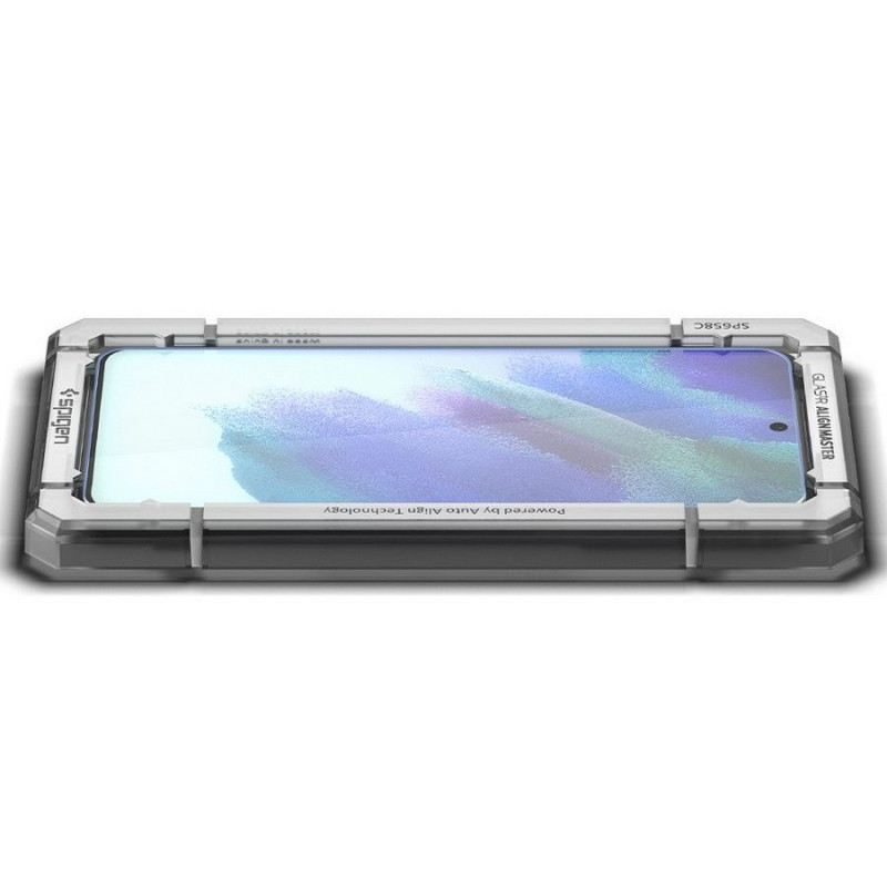 Spigen AlignMaster GLAS.tR gehard glas voor Samsung Galaxy S21 FE (2 stuks)