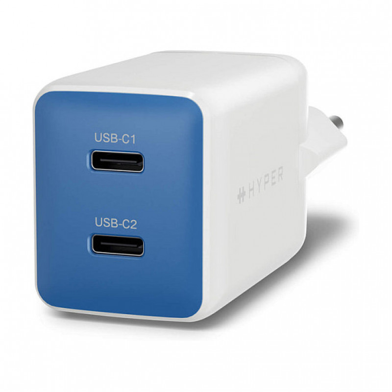 Targus Hyper HyperJuice Flex 45W GaN-oplader HJ1201BUEU, blauw