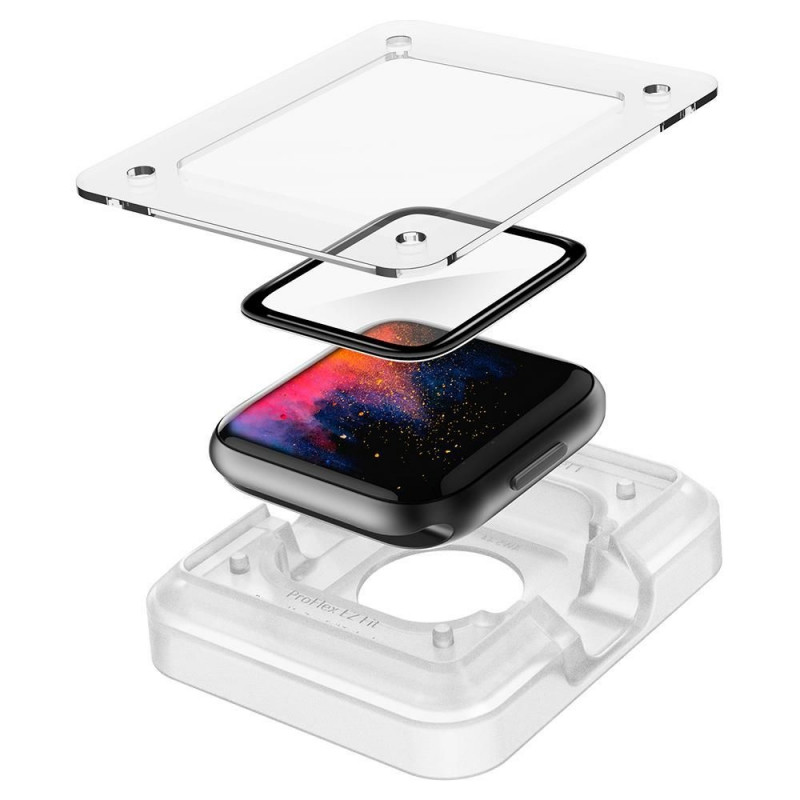 Spigen ProFlex EZ Fit AFL01220 hybride glazen screenprotector voor Apple Watch 4/5/6/7/8/9/SE 44/45 mm