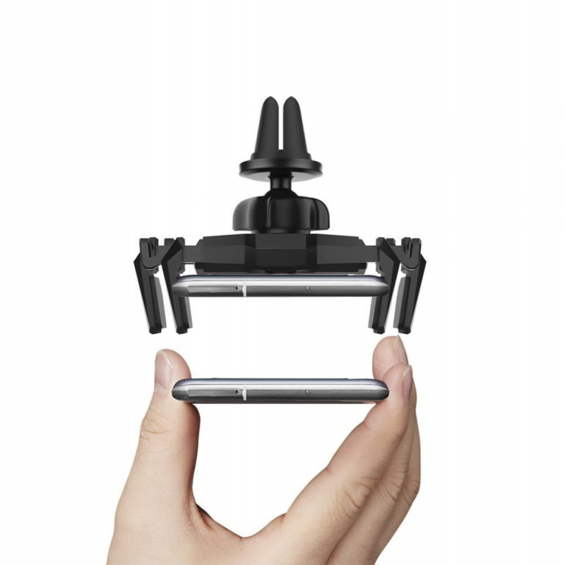 Spigen Click.r 000CP26265 telefoonhouder voor autoluchtrooster, zwart