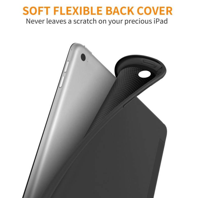 Tech-Protect Smartcase THP770BLK hoes voor Apple iPad 9.7 (2017/2018, 5e/6e gen.), zwart