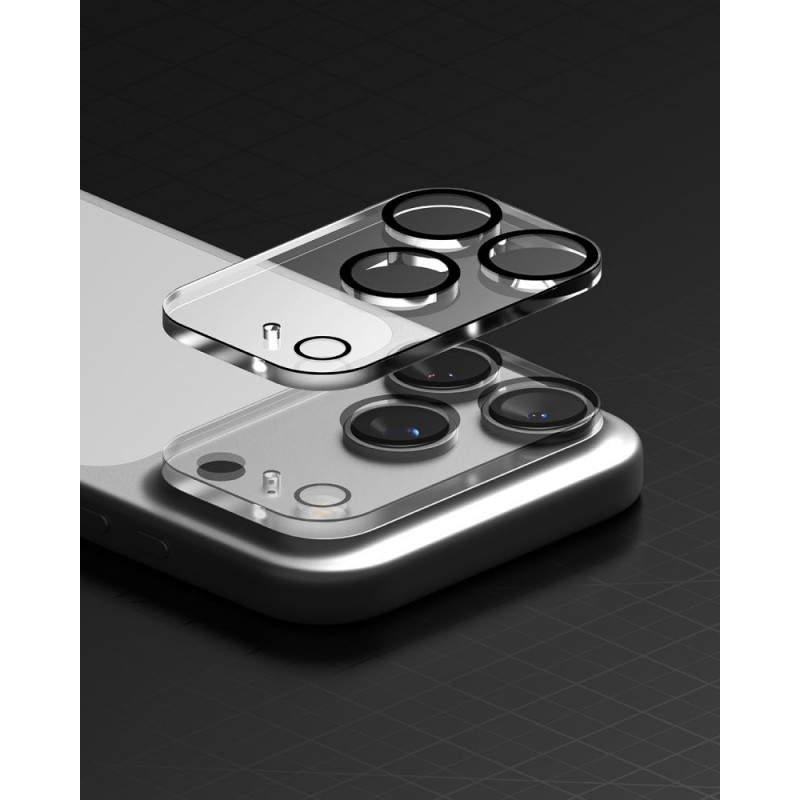 Ringke Camera Full Cover Apple iPhone 18 Pro cameralensbeschermer, 9H gehard glas, zwart (2 stuks)