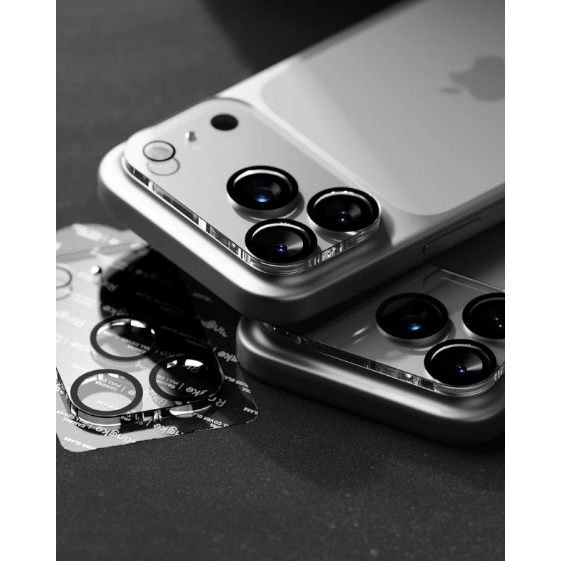 Ringke Camera Full Cover Apple iPhone 18 Pro cameralensbeschermer, 9H gehard glas, zwart (2 stuks)