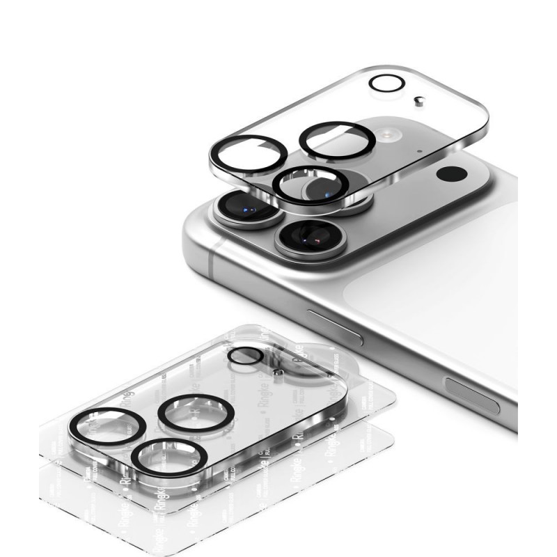 Ringke Camera Full Cover Apple iPhone 18 Pro Max cameralensbeschermer, 9H gehard glas, zwart (2 st.)